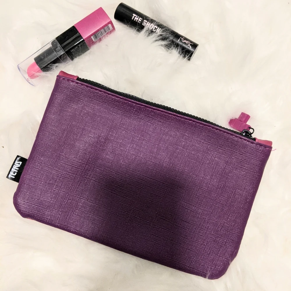 Ipsy Tetris Geometric Collab Makeup Cosmetic Bag